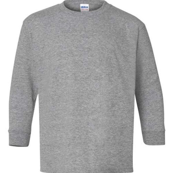 Grey Youth Heavy Cotton Long Sleeve Thumbnail