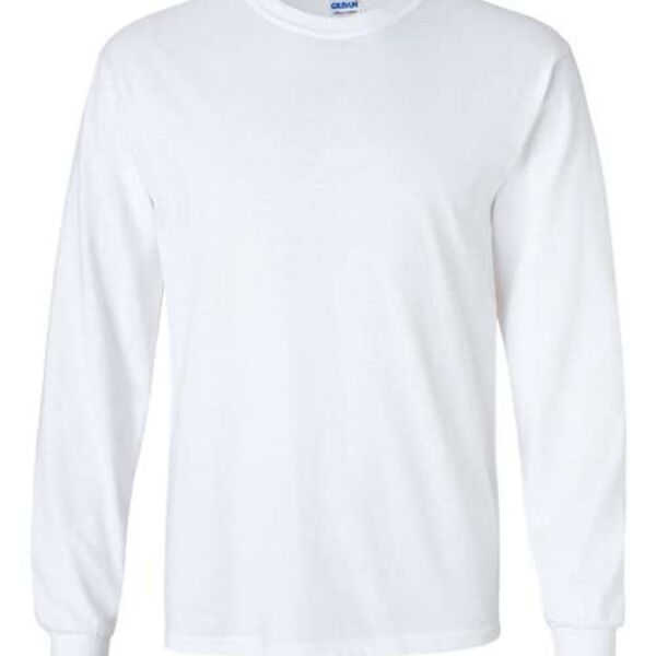 White Adult Ultra Cotton Long Sleeve Thumbnail