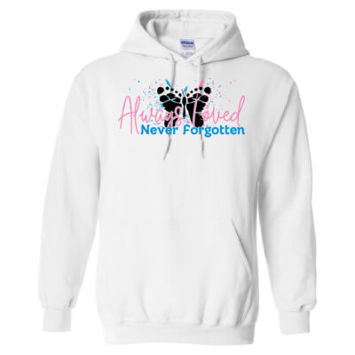 White Adult Heavy Blend Hoodie Thumbnail